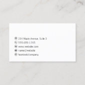 Gold Modern Borhed Visitekaartje (Achterkant)