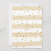 Gold Modern Cheers to Derty Invitation Kaart (Achterkant)