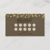 Gold Modern Chic Rustic Kraft Customer Loyalty (Achterkant)