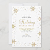 Gold Modern Corporate Holiday Dinner Party Kaart (Voorkant)