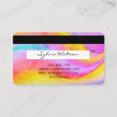 Gold Modern Credit Kaart Style Toevoegen aan Logo Visitekaartje (Achterkant)