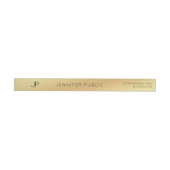 Gold Modern Elegant Monogram Sjabloon Chic Slim (Individueel)