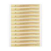 Gold Modern Elegant Monogram Sjabloon Chic Slim (Vel)