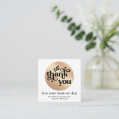 Gold Modern persoonlijke bestelbon - Hartelijk dan Vierkante Visitekaartje (Staand voorkant)