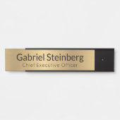 Gold Modern Professional Kantoor Deurbordje (Voorkant)