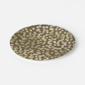 Gold Modern Rustic Kraft Chic Elegant Trendy Papieren Bordje (Gekanteld)