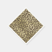 Gold Modern Rustic Kraft Chic Elegant Trendy Servetten (Hoek)