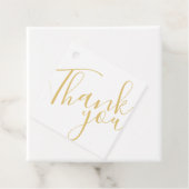 Gold Modern Script Business Dank u Labels (In situ)