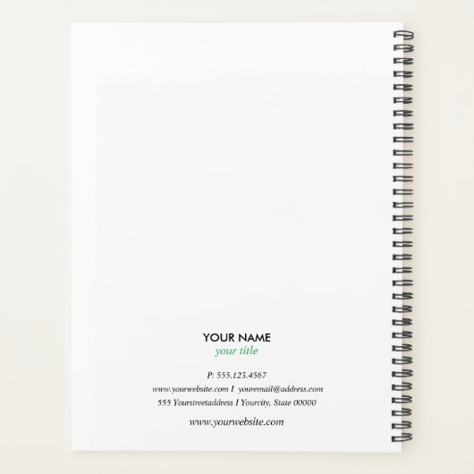 Gold Modern Trendy Cleaning Services logo Planner (Achterkant)