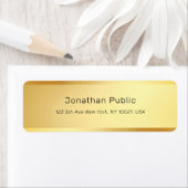 Gold Moderne, eenvoudige professionele Sjabloon Etiket (Insitu)