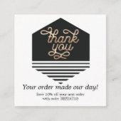 Gold Moderne, persoonlijke bestelling - Hartelijk  Vierkante Visitekaartje (Voorkant)