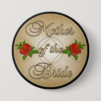 Gold Moeder van de Bride (MoB) Button