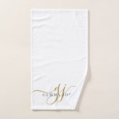 Gold Monogram Bad Handdoek (Handdoek)