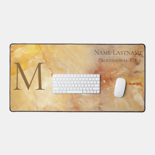 Gold Monogram Bureaumat (Keyboard & Muis)