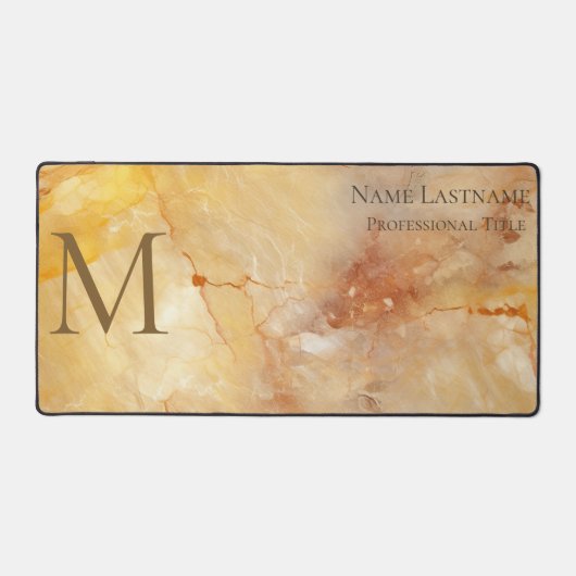 Gold Monogram Bureaumat (Voorkant)