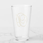 Gold Monogram D glas (Achterkant)