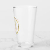 Gold Monogram D glas (Links)