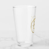 Gold Monogram D glas (Rechts)