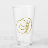 Gold Monogram D glas (Voorkant)
