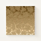 Gold Monogram Elegant Modern Wedding Notitieboek (Achterkant)