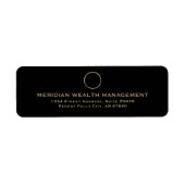  Gold Monogram Financial Planner Label (Voorkant)