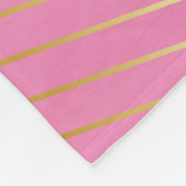 Gold Monogram Fleece Blanket (Hoek)