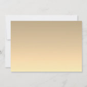 Gold Monogram Foto Weddenschap Kaart (Achterkant)