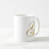 Gold Monogram G Koffiemok (Voorkant rechts)