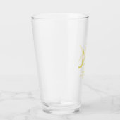 Gold Monogram Glass Cup Glas (Rechts)