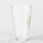 Gold Monogram H glas (Rechts)