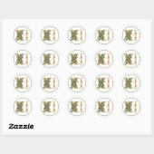 GOLD MONOGRAM H MET SUMMER FOLIAGE RONDE STICKER (Vel)