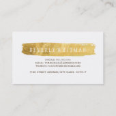 Gold Monogram hart Visitekaartjes (Achterkant)