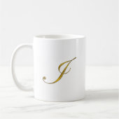 Gold Monogram I Koffiemok (Links)