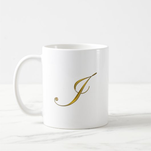Gold Monogram I Koffiemok (Links)