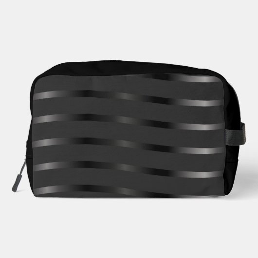 Gold Monogram Initial and Name On Black Gift Toilettasje (Achterkant)