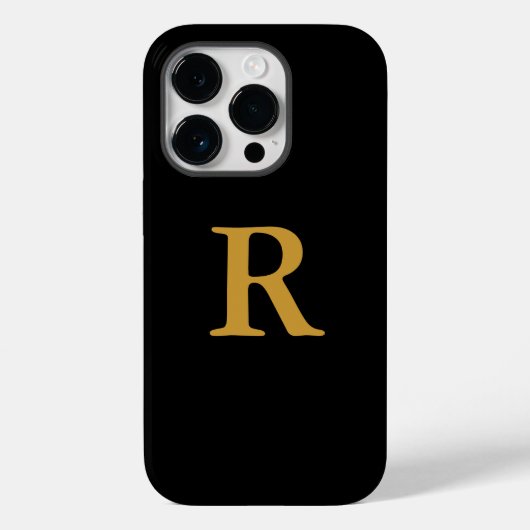 Gold Monogram iPhone / iPad case (Achterkant)