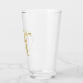 Gold Monogram K glas (Links)