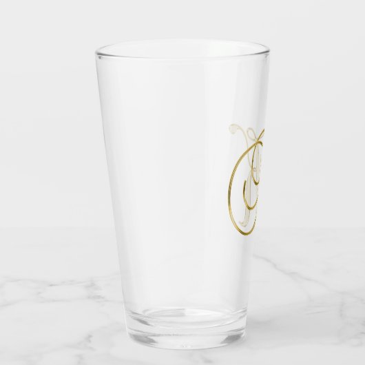 Gold Monogram K glas (Rechts)