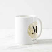 Gold Monogram / Logo aangepaste koffie-Mok Koffiemok (Voorkant rechts)