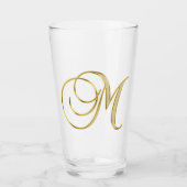 Gold Monogram M glas (Voorkant)