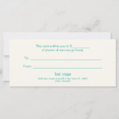 Gold Monogram Mandala Roze Coral Gift Certificate (Achterkant)