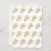 Gold Monogram Name Initiaal Weddenschap Save the D Save The Date (Achterkant)