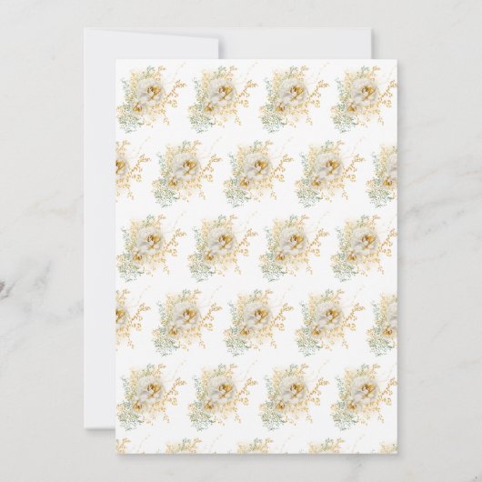 Gold Monogram Name Initiaal Weddenschap Save the D Save The Date (Achterkant)