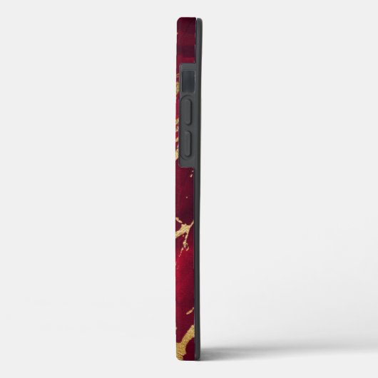 Gold Monogram Paint Splash Case-Mate iPhone Case (Achterkant / Links)