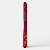 Gold Monogram Paint Splash Case-Mate iPhone Case (Achterkant / Rechts)