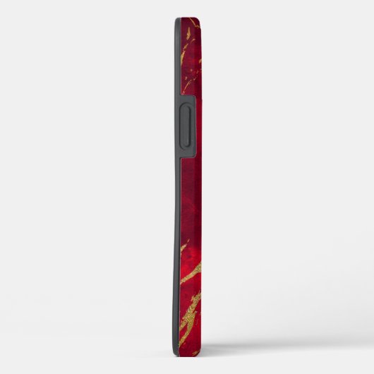 Gold Monogram Paint Splash Case-Mate iPhone Case (Achterkant / Rechts)