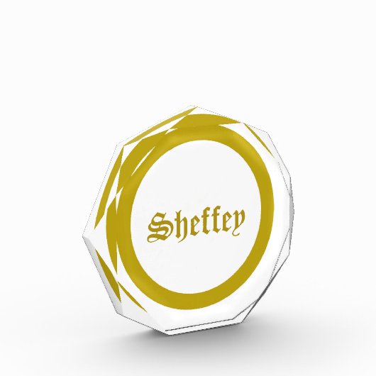 Gold Monogram Photo Block Fotoblokken (Links)