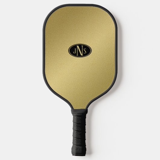 Gold Monogram Pickleball Paddle (Achterkant)