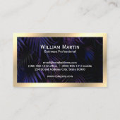 Gold Monogram | QR-CODE-Visitekaartje Visitekaartje (Achterkant)