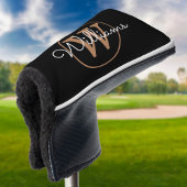 Gold Monogram Script Name Personated Golfheadcover